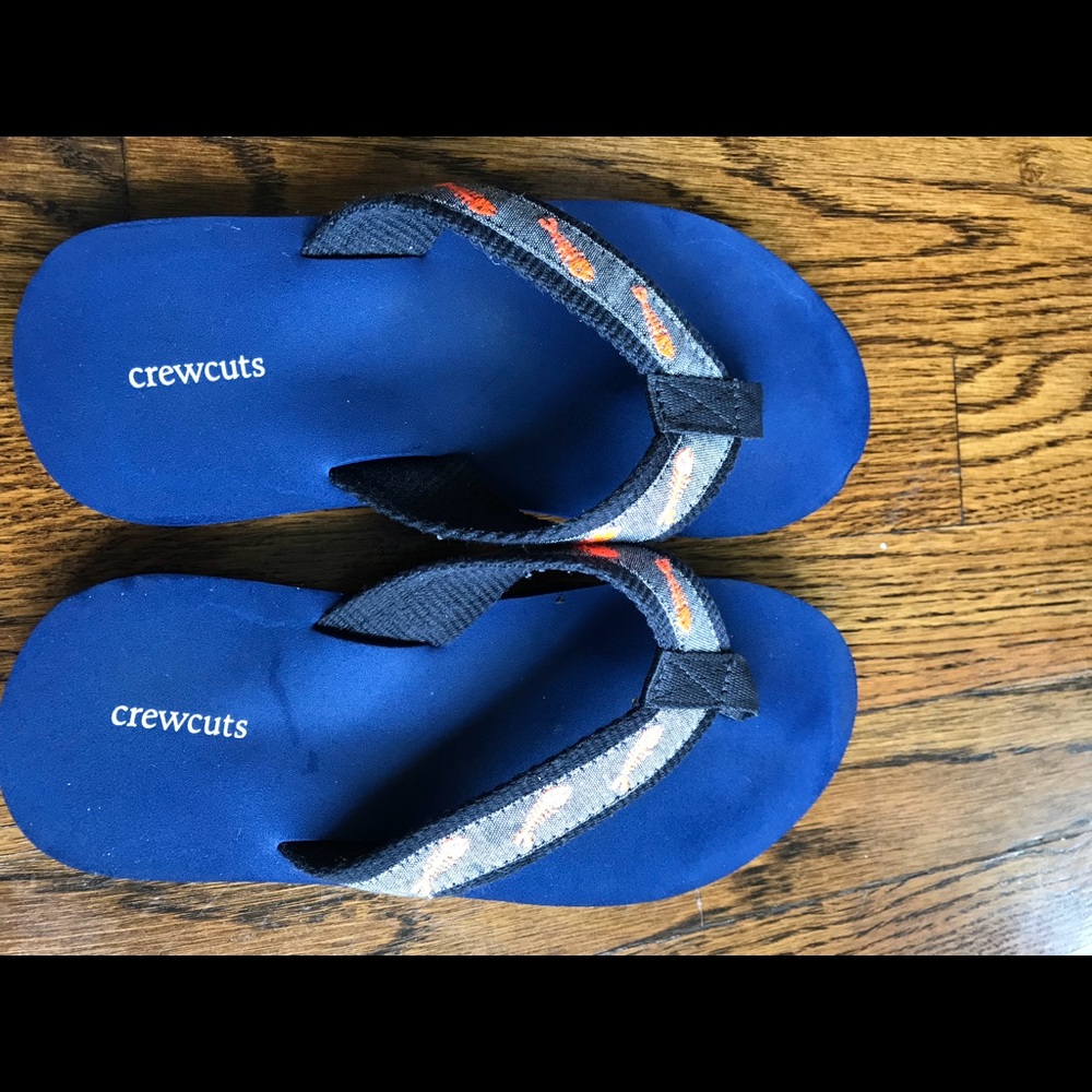 Boys JCrew Crewcuts flip flops size K2